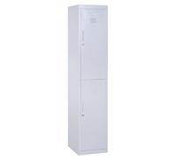 Locker Cabinet Grey 180H x 38W x 46D cm Cold Rolled Steel 2dr Lockable