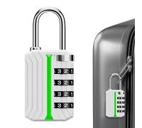 Locker Combination Padlock with Glow in the Dark Markers - Outdoor Waterproof Padlock - for Outdoor Gate, Garage, Porch, Moving, Hiking and Backpack