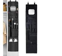 Locker Door Organizer with Mirror - Mirror Closet Shelf Organizers | Space Saving Hanging Organizer for Bedroom Accessories Gym Uniforms