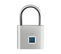 Locker Lock - 2.5 Inch Fingerprint Padlock | Keyless Entry Shackle | Zinc Alloy Security for Outdoor Shed Fence Gate Door Garden Dorm Bedroom Cabinet School Storage Luggage and Access