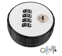 Locker Mechanical Cam Lock with Key Override, 26mm Double Open Code | Plastic and Steel Construction, Black Finish, for Drawers, Cabinets, Education Settings and Childproofing