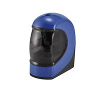 Lockermate Auto Stop Battery Operated Personal Sized Pencil Sharpener, Blue