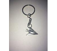 Lockheed F-117 Nighthawk C62 Stealth Fighter on a Split Ring Keyring english pewter emblem