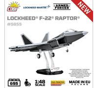 Lockheed F-22 Raptor brick plane model - COBI 5855 - 695 bricks