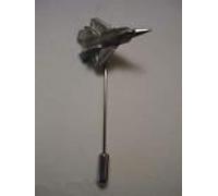 Lockheed Martin F-22 Raptor Plane English Pewter on a tie stick pin hat scarf collar POSTED BY US GIFTS FOR ALL 2016 FROM DERBYSHIRE UK