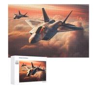 Lockheed Martin F22 Jets Jigsaw Puzzle, 1000 PCS, Indoor Activity for The Home, An Absorbing Project for Relaxed Weekends, for Family Fun
