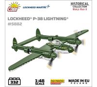 Lockheed P-38 Lightning plane brick model - COBI 5882 - 332 bricks