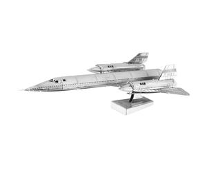 Lockheed SR71 Blackbird: Metal Earth 3D Laser Cut Miniature Model Kit - 1 Sheet