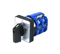 Locking 4 Position Swivel Switch, SZW26/LW26-63 63A 1-2-3 3 Position 2 Phase 8 Terminals Electric Ganrator Rotary Switch Cam Switch
