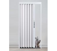 Locking Accordion Sliding Door, Aluminum Folding Room Divider for Enhanced Privacy in Bathroom, Bedroom, and Hallway