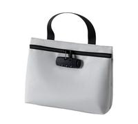 Locking Bank Bag, Waterproof Zipper Organizer Pouch With Three-digit Lock, Large Storage Container, for Valuables Documents Tickets Bankbooks Keys Jewelry
