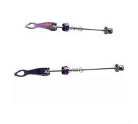 Locking Bike Skewers Set 9mm Front Rear Pair | 9mm for quick release, aluminum alloy build, front rear pair, secure locking mechanism, easy wheel removal(Road)