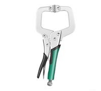 Locking C Clamp 14 Inch Robust Welding Pliers with U-Shape Jaws - Fast Acting Vise Grip for Construction DIY Projects Silver(11 inch)