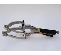 Locking C-Clamp Pipe and Tube Clamp with 4 Pads Vise Grip for Welding Woodworking 14" Pipe Alignment Tools 3.5" to 5" Range Pipe Tube Welding Capacity