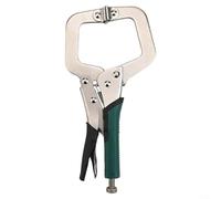 Locking C Clamp Professional Welding Pliers 11 Inch - Adjustable Jaw Mole Grip with Swivel Pad for Sheet Metal Work(9 inch)