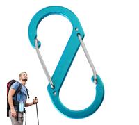 Locking Carabiner, Carabiner Clip - S Carabiner Clip Heavy Duty Customs,Aluminum Alloy, Multifunctional Key Holder for Outdoor Hiking, Travel, Backpacking