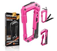 Locking Carabiner Clip 8and1 Multi Tool Heavy Duty Keychain Cool Pocket Gadgets Gifts for Men Outdoor Hiking Camping Accessories