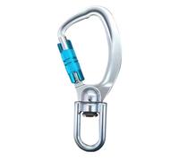 Locking Carabiner Clip - Aviation Alloy Hook, Utility Connector, Swivel D Shape Fastener, Extreme Tension Device Reliable Mechanism | Rugged Accessory Choice for Survival Backpacking Fitness