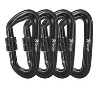 Locking Carabiner Clips Heavy Duty - Favofit 12KN (2697 lbs) Strong Caribiniers for Hammock - Ultralight D-Ring Carbineers for Outdoor Camping Hiking Backpacking Keychain Dog Leash
