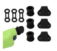 Locking Carabiner Rings for Climbing - Silicone Heavy Duty Safety Rappel | Rappel Abseil Carabiner Positioning Equipment for Rappelling | Mountaineering Cave Exploration Rescue Gear Locking Carabiner