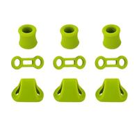 Locking Carabiner Rings for Climbing - Silicone Heavy Duty Safety Sleeve Set | Rappel & Abseil Positioning Equipment for Mountaineering, Cave Exploration, and Rescue Gear