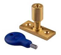 Locking Casement Stay Pin Durable Metal Window Hardware for Secure Stay Positioning Controlled Opening and Enhanced Safety in Residential and Commercial Use (Satin Brass)