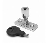 Locking Casement Window Stay Pin 28.5mm Fixing Centres Polished Chrome
