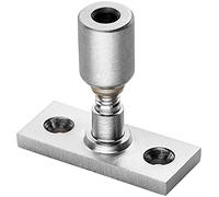 Locking Casement Window Stay Pin - 28.5mm Fixing Centres - Satin Chrome | Victorian Design Casement Window Fitting - Window Casement Stay Fastener Arm - Casement Window Fixture