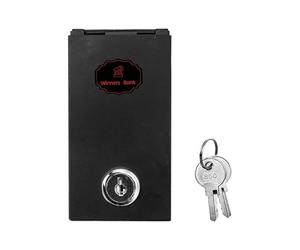 Locking Cash Box - Metal, 11x5.8x1.6cm Mini Money Safe Portable Bank | Key Lock Secure Coin & Cash Storage Box, Pocket Saver Organizer For Home, Office, Travel, Gambling Winnings
