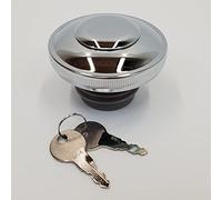 Locking Chrome Gas Cap for MOST 1996-2026 Harley & Sportster with 2 Keys | Right-Hand, Vented Fuel Cap for 1996-2026 Road King, Softail, Dyna, 1996-2022 XL. Does NOT fit models with Dash or Fuel Door