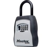 Locking Combination 5-Key Steel Box, 3 1/2w x 1 5/8d x 4h, Black/Silver