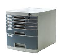 Locking Desktop File Cabinet 6 Layer Multi Compartment Plastic for Office Documents Secure Small Filing Storage with Easy Access Drawers Ideal for Home & Office Use