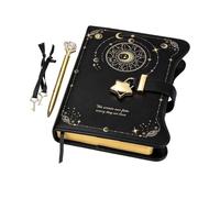 Locking Diary - 360 Page Secret Journal with Star Moon Design | Secure Heart Shaped Lock, Matching Key, Reusable Inner Pages for Personal Reflections, Memory Keeping & Daily Writing