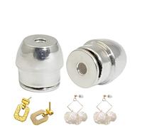 Locking Earring Backs - 0.19 Inches Earring Back Replacements,Secure Jewelry Fasteners | Sensitive Skin Earrings Support Made from Stainless Steel with Buckle Lock Fit 0.9-1.2mm Posts