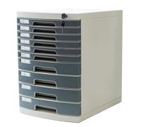 Locking File Cabinet - Multi Layer Plastic Office for Documents Secure 10 Layer Storage with Drawers Compact Filing Solution for Home & Office
