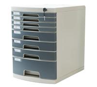 Locking File Cabinet - Plastic Organizer for Office Documents, Secure Lockable Small Filing Cabinet with Drawers for Easy Organization & Classification