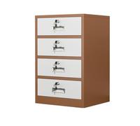 Locking File Cabinet Under Desk - Metal Storage Cabinet with Drawers Printer Stand & Filing Solution for Home Office - Secure with Lock for Documents