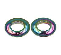 Locking for RING for Center Lock Hub, Compatible with Disc Brake Rotor - Aluminum Alloy Center Locking Rings, Internal Mounting, 9/12/15mm Thru Axle, Black/Red/Blue/Gold/Multicolour Multicolour