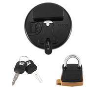 Locking Fuel Tank Cap With Padlock 7x7700 For Excavator D6r D5c 311d 312d 320d 321d 323d Black
