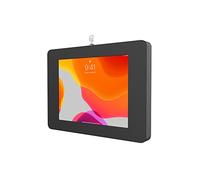 Locking iPad Wall Mount - CTA Anti-Theft Small Locking Tablet Enclosure w/Key Lock & Interior Cable Routing for iPad Mini 1, 2, 3, 4, 5, 6, 7 - Samsung Tab A 8″, Lenovo Tab E8 - Black - (PAD-PSWB)