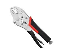 Locking-jaw Pliers 5 Inch Locking Pliers Set Curved Jaw Straight Long Nose Multi Function Welding Tool for DIY Repair Clamp Vise Grip(2PCS)