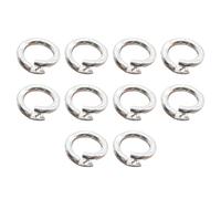 Locking Jump Rings 10Pcs Replacement DIY 6mm Sterling Silver Jump Rings 925 for Necklace/Bracelet/Jewelry Making &&