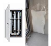 Locking Metal Access Door for Plumbing and Drywall, Recessed Wall Access Panel for Inspections, Durable Cover Plate for Crawl Space, Garage, and Kitchen