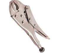 Locking Mole Grip Pliers with Serrated Jaws Adjustable C Type Curved Jaw Self Lock Pliers for Better Grip Garage Tool (5" 125mm)