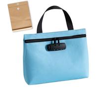 Locking Money Bag - Waterproof Tarpaulin Zipper | Travel Storage Bag, Storage Organizer with Three-Digit Lock for Keys Jewelry, Passport Valuables Document Tickets, Blue, se beskrivning, Unisex