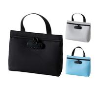 Locking Money Bag - Waterproof Zipper Organizer Pouch for Secure Travel Storage, Three Digit Combination Lock with Anti Theft Function, Compact Organizer Case for Keys Loss Prevention Design, 3.15 Inc