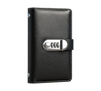 Locking Money Binder - Savings Challenge Kit, Household Planning Folder | Secure Budget Tracking System Card Storage, Financial Wallet Organizer for Families Children Home