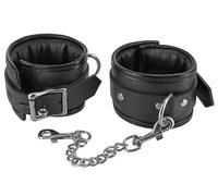 Locking Padded Wrist Cuffs with Chain
