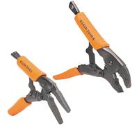 Locking plier Set Curved Jaw 10" Long Nose 6" 2-Piece