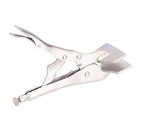 Locking Plier with Flat Mouth, Adjustable Sheet Pliers for Metal Bending and Metal Break and Crimping - 55# Steel(8 inches)